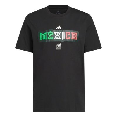 adidas Men's Soccer National Teams Mexico National Team Jersey Hook T-Shirt, Black, Large
