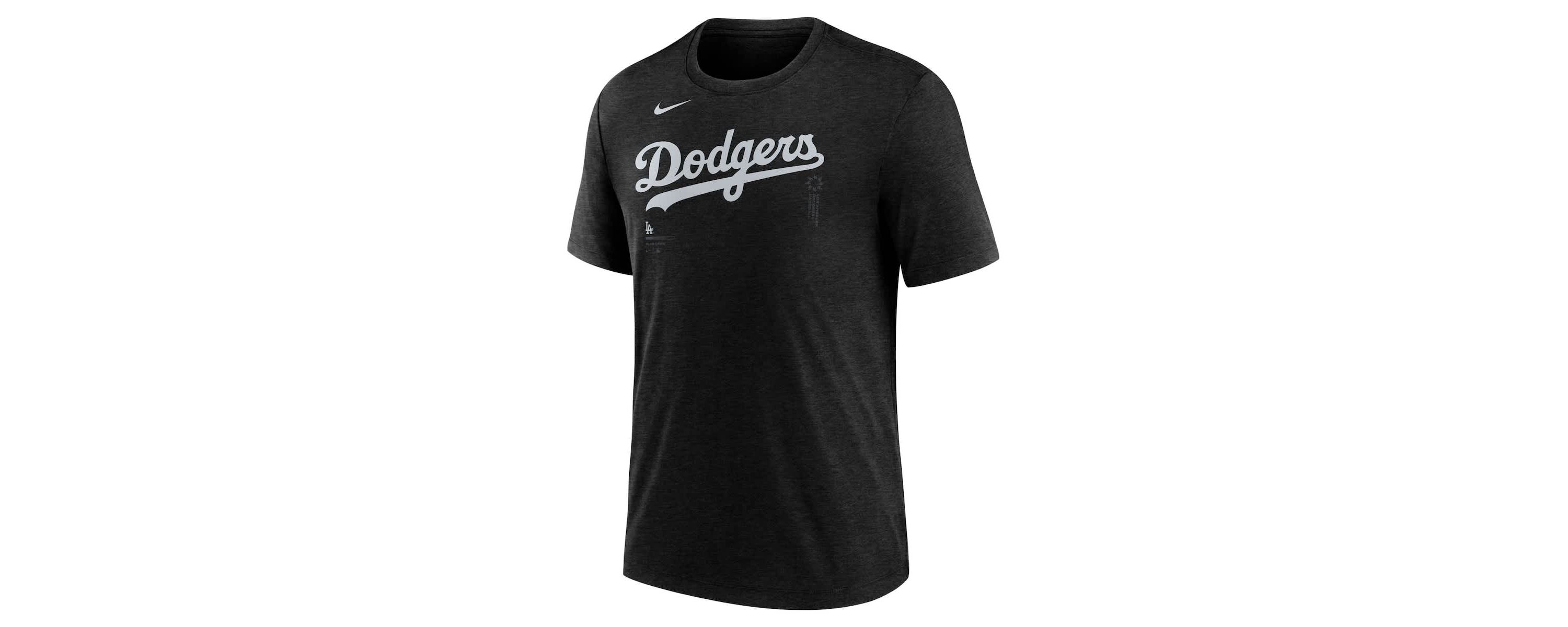 MLB Nike Los Angeles Dodgers Fashion Wordmark Tri-Blend T-Shirt