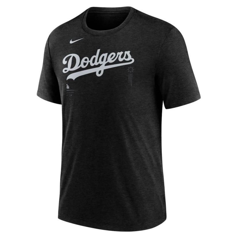 MLB Nike Los Angeles Dodgers Fashion Wordmark Tri-Blend T-Shirt
