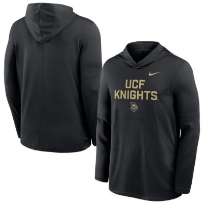Men's NCAA Nike UCF Knights Sideline Dri-FIT Lightweight Hooded Top, Black, Small