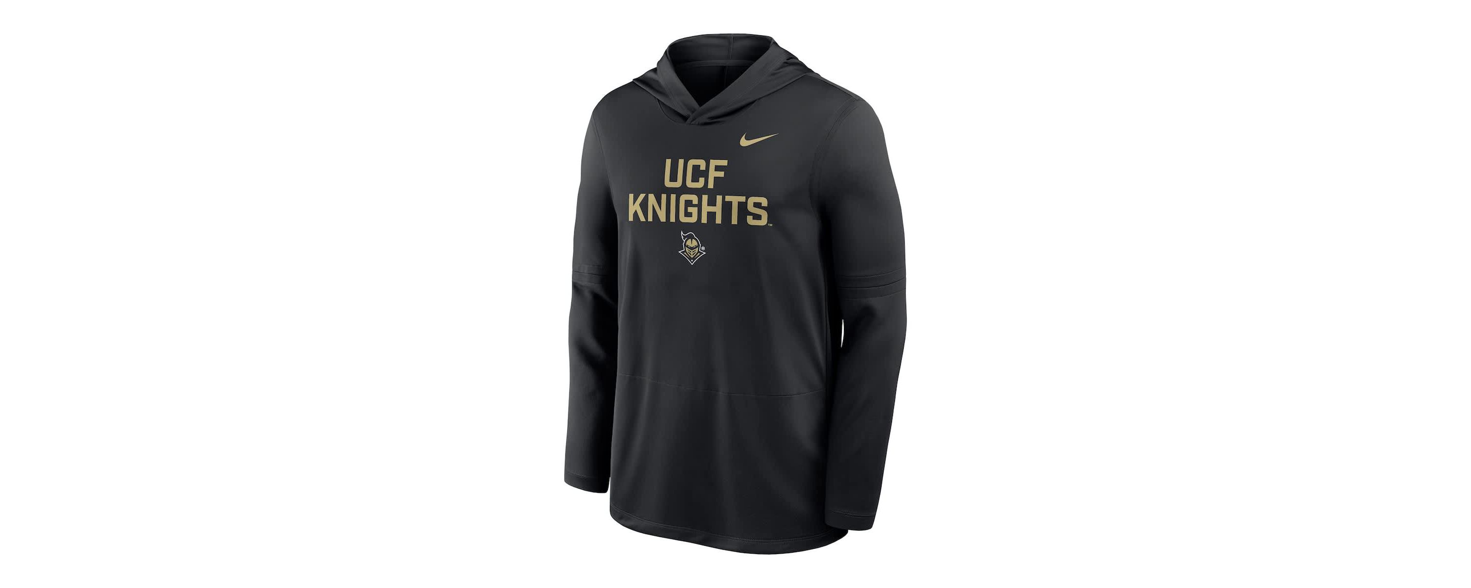NCAA Nike UCF Knights Sideline Dri-FIT Lightweight Hooded Top