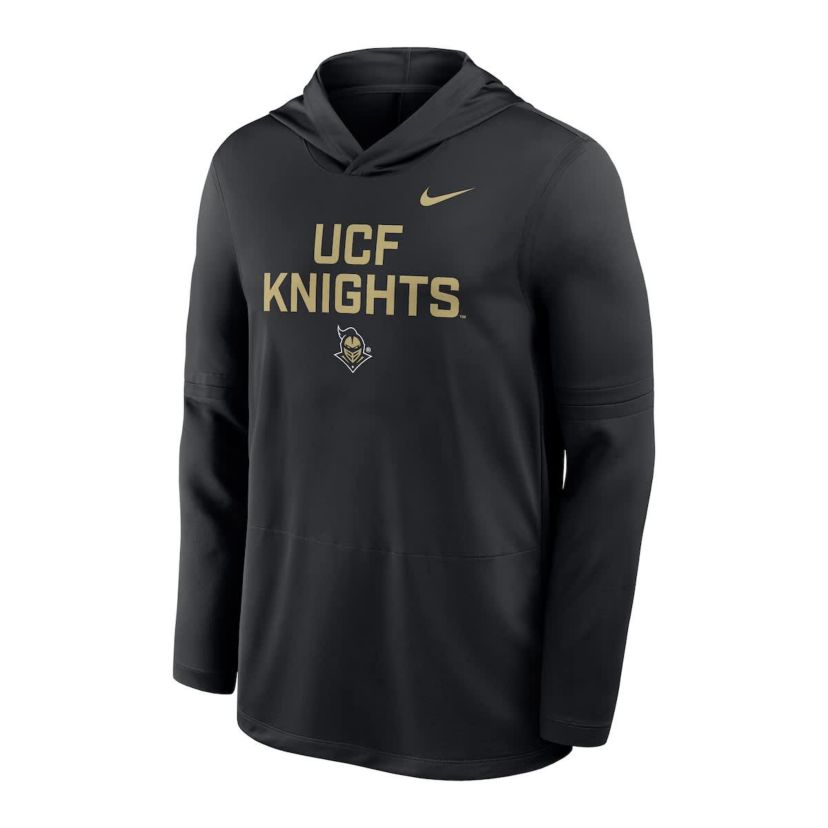 NCAA Nike UCF Knights Sideline Dri-FIT Lightweight Hooded Top