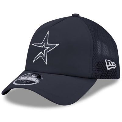 New Era Men's MLB Houston Astros 2026 Batting Practice Alternate Apex 9FORTY Adjustable Hat, Navy Blue