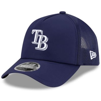 New Era Men's MLB Tampa Bay Rays 2026 Batting Practice Apex 9FORTY Adjustable Trucker Hat