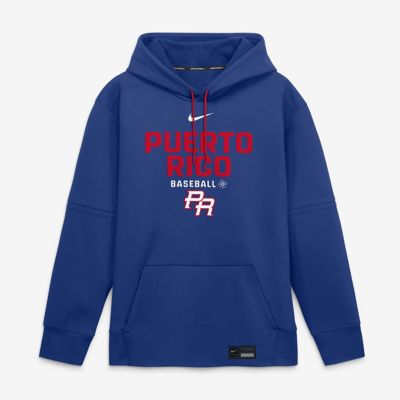 Men's World Baseball Nike Puerto Rico Baseball 2026 World Baseball Classic Authentic Collection Therma-FIT Hoodie