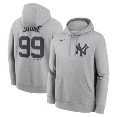 Men's MLB Nike Aaron Judge New York Yankees Player Name & Number Club Fleece Pullover Hoodie