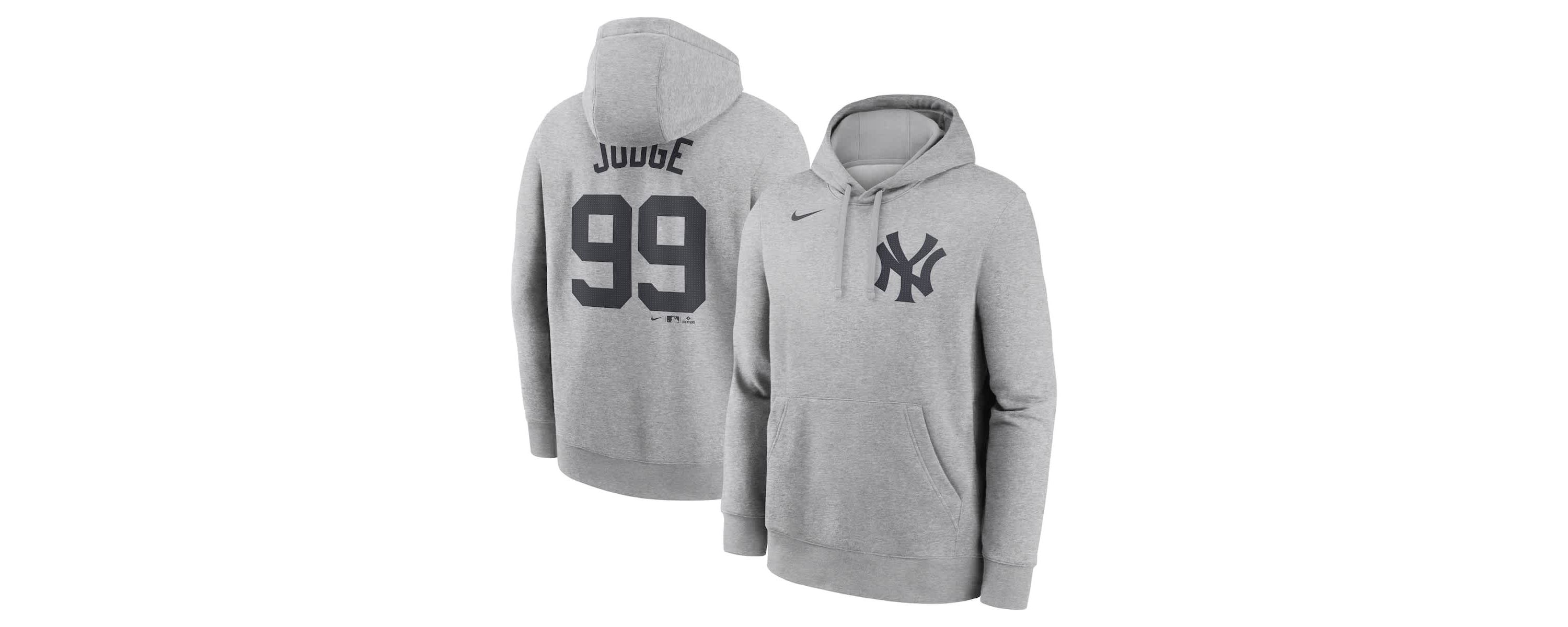 MLB Nike Aaron Judge New York Yankees Player Name & Number Club Fleece Pullover Hoodie