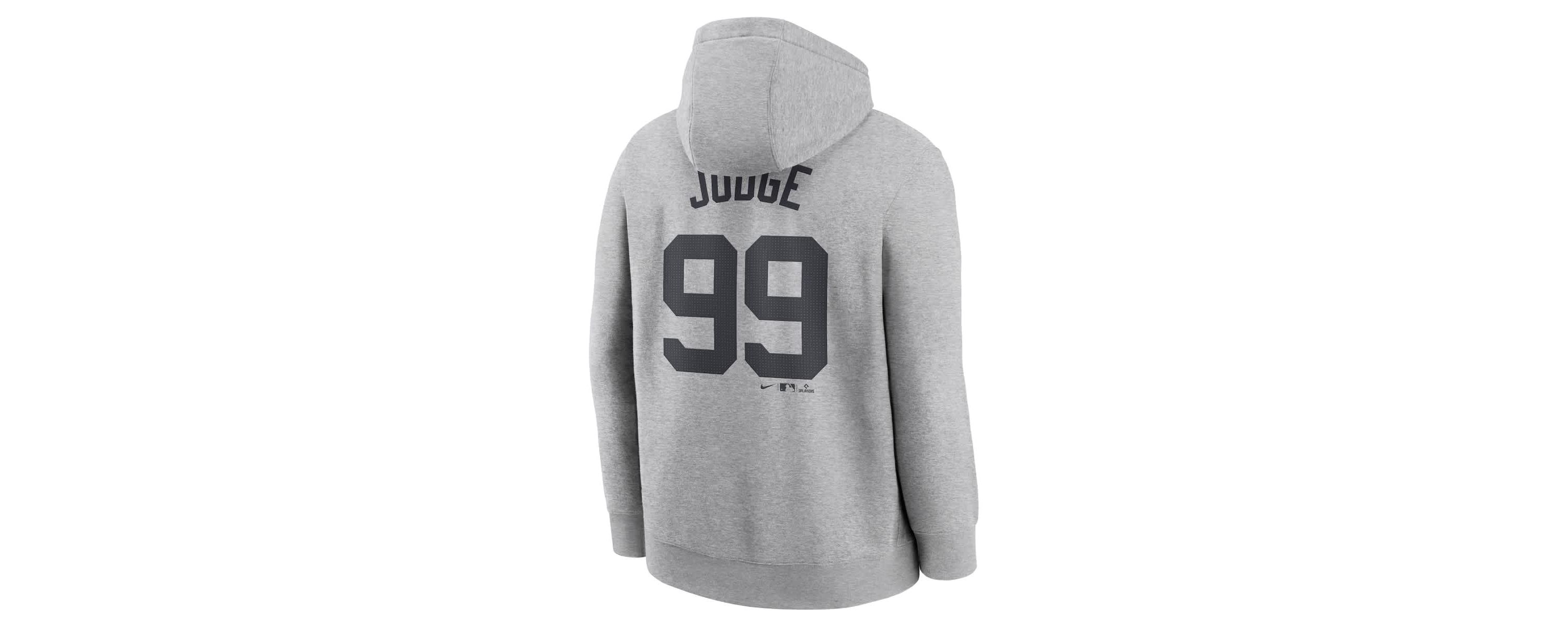 MLB Nike Aaron Judge New York Yankees Player Name & Number Club Fleece Pullover Hoodie