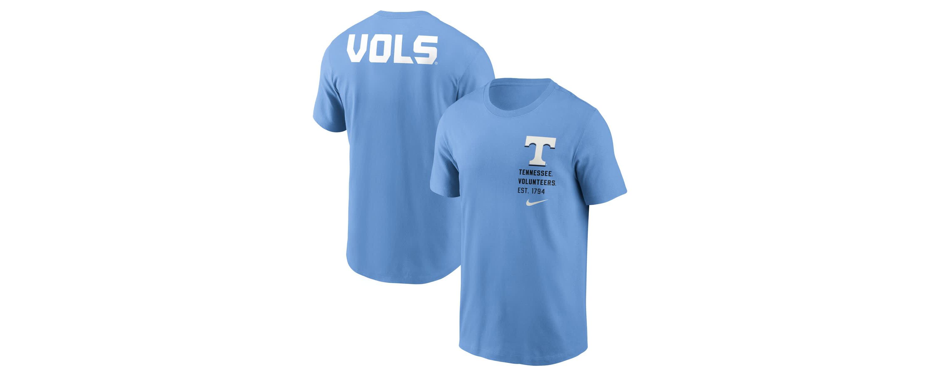 NCAA Nike Valor Tennessee Volunteers Record Shattered 2-Hit T-Shirt