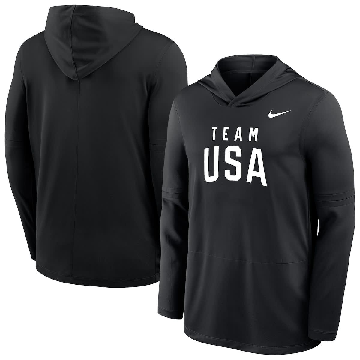 Olympics Nike Team USA Lightweight Dri-FIT Long Sleeve Hoodie T-Shirt