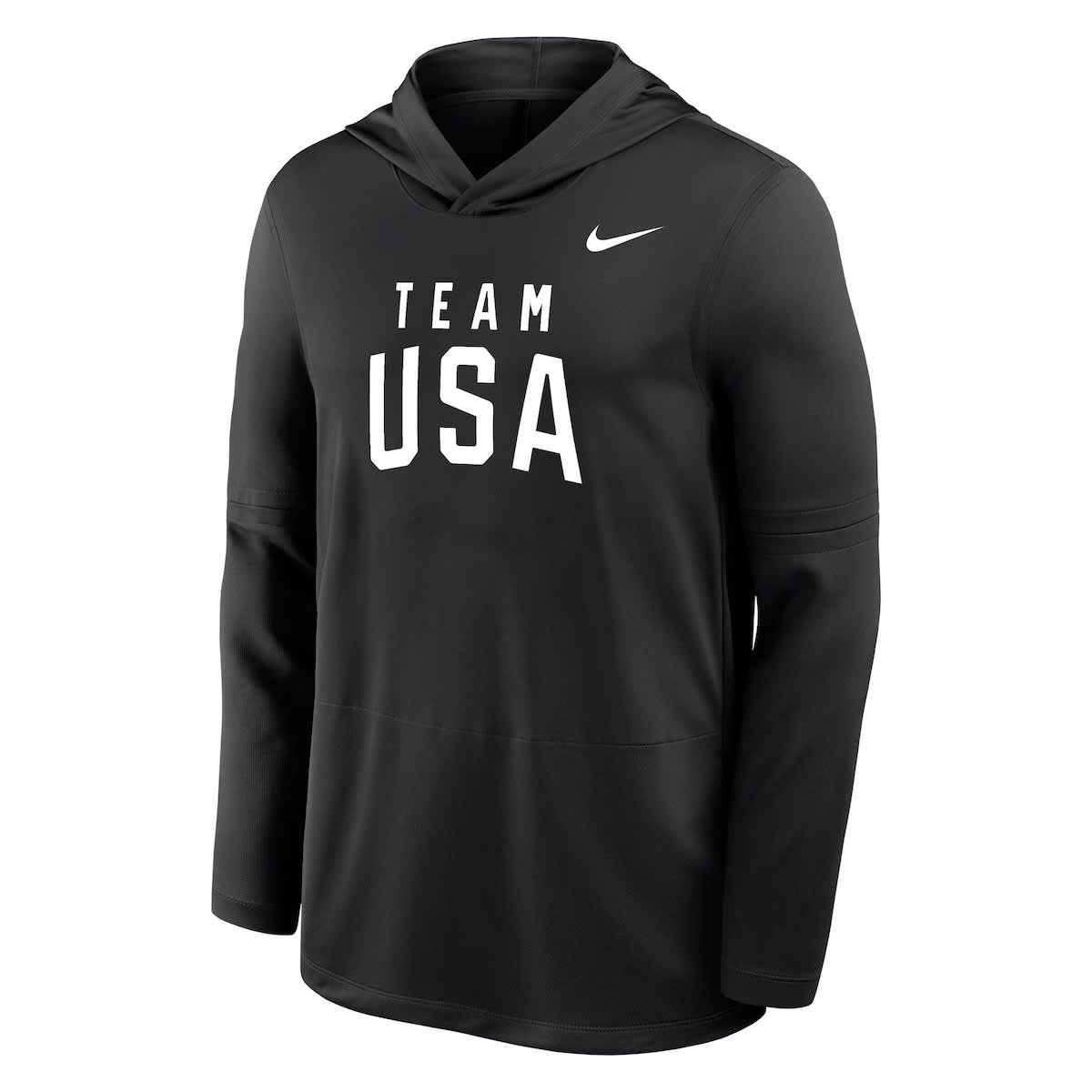 Olympics Nike Team USA Lightweight Dri-FIT Long Sleeve Hoodie T-Shirt