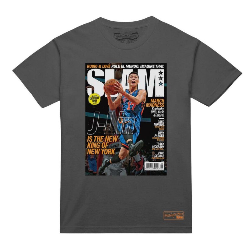 NBA Jeremy Lin New York Knicks NBA Slam Cover T-Shirt