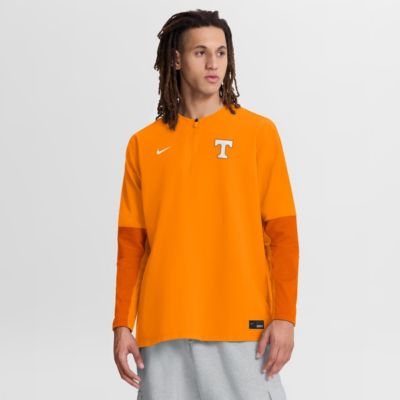 Men's NCAA Nike Tennessee Tennessee Volunteers Dugout Dri-FIT Quarter-Zip Long Sleeve Windshirt