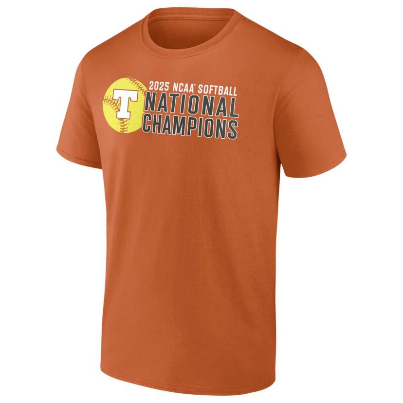 NCAA Fanatics Texas Texas Longhorns 2025 NCAA Softball NCAA World Series s Schedule T-Shirt