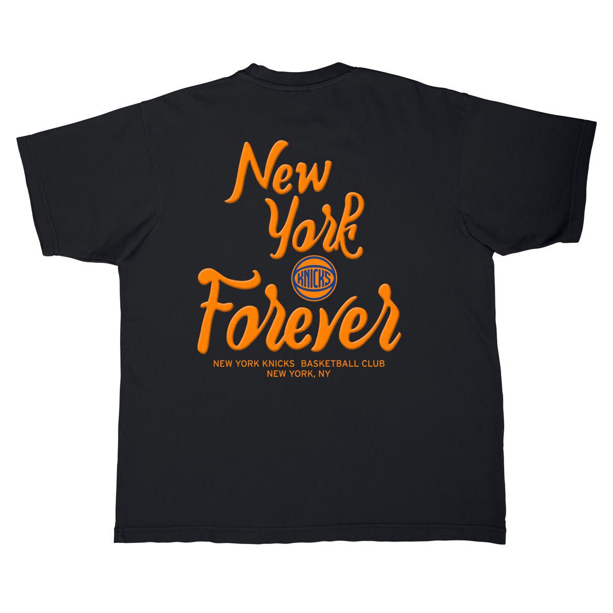 NBA Unisex New York Knicks Oversized Forever NYC T-Shirt