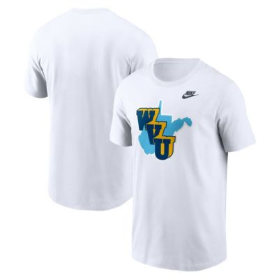 Men's NCAA Nike West Virginia Mountaineers 1965 Throwback T-Shirt, White, 2XL