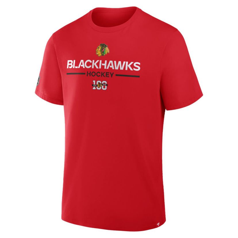 NHL Fanatics Chicago Blackhawks Centennial Celebration T-Shirt