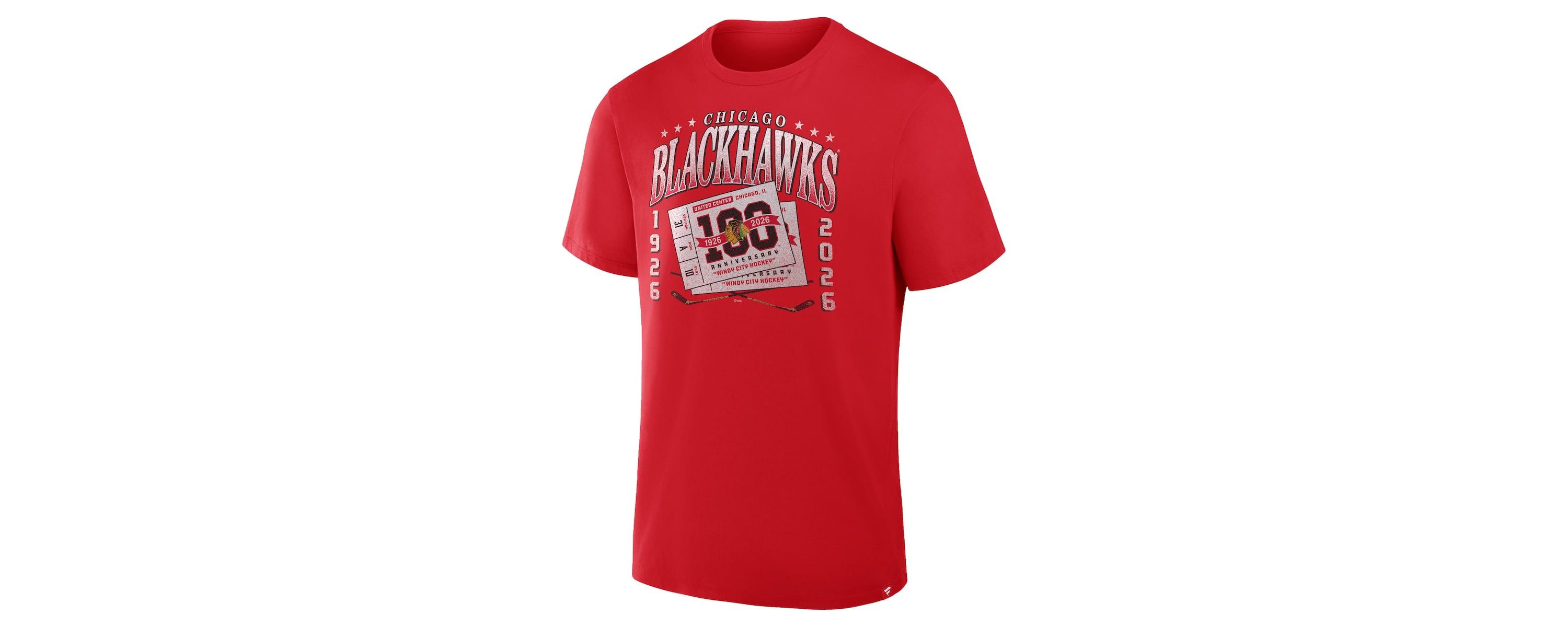 NHL Fanatics Chicago Blackhawks Centennial Retro T-Shirt