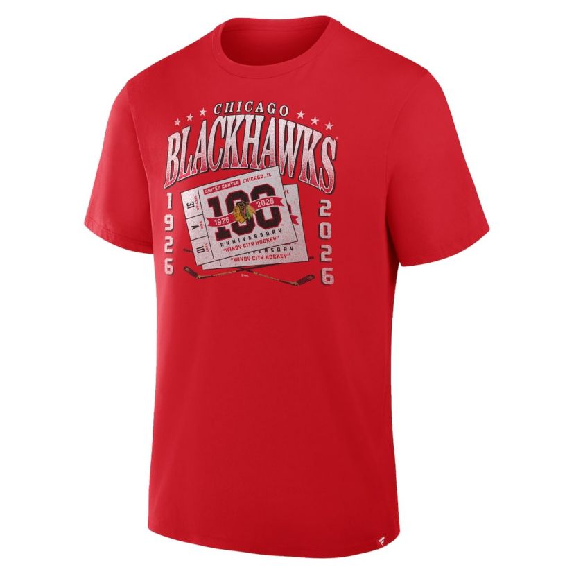 NHL Fanatics Chicago Blackhawks Centennial Retro T-Shirt