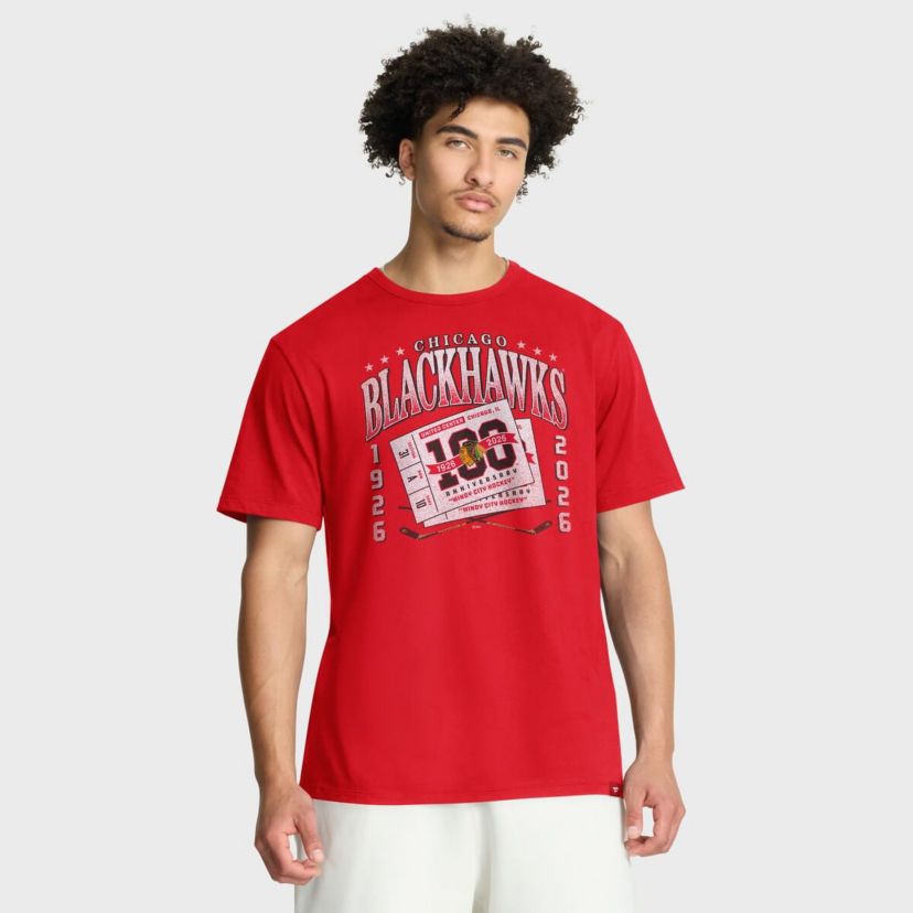 NHL Fanatics Chicago Blackhawks Centennial Retro T-Shirt