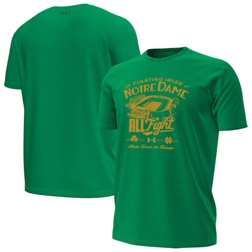 NCAA Under Armour Kelly Notre Dame Fighting Irish Stadium T-Shirt