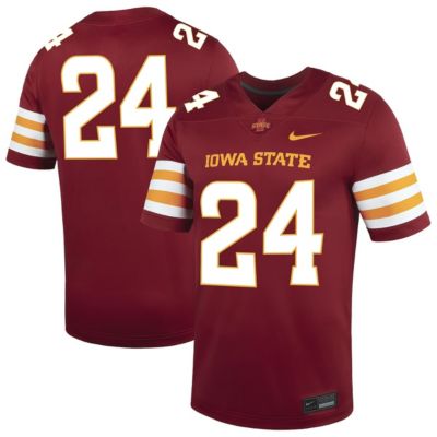 Men's NCAA Nike #24 Iowa State Cyclones Untouchable Replica Game Jersey