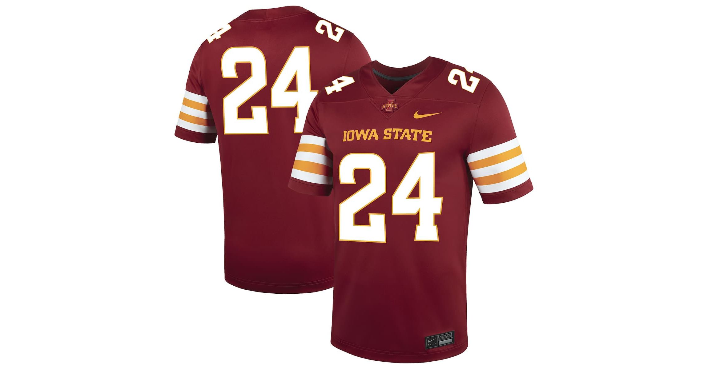 NCAA Nike #24 Iowa State Cyclones Untouchable Replica Game Jersey