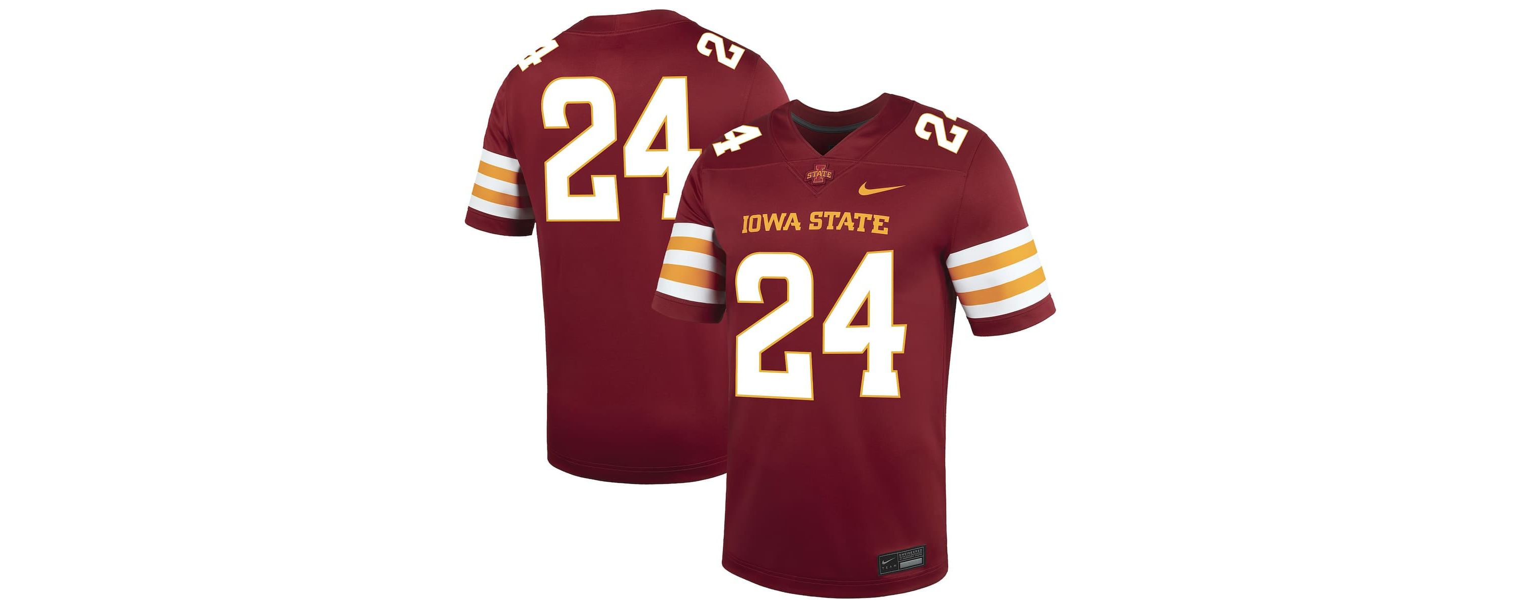 NCAA Nike #24 Iowa State Cyclones Untouchable Replica Game Jersey