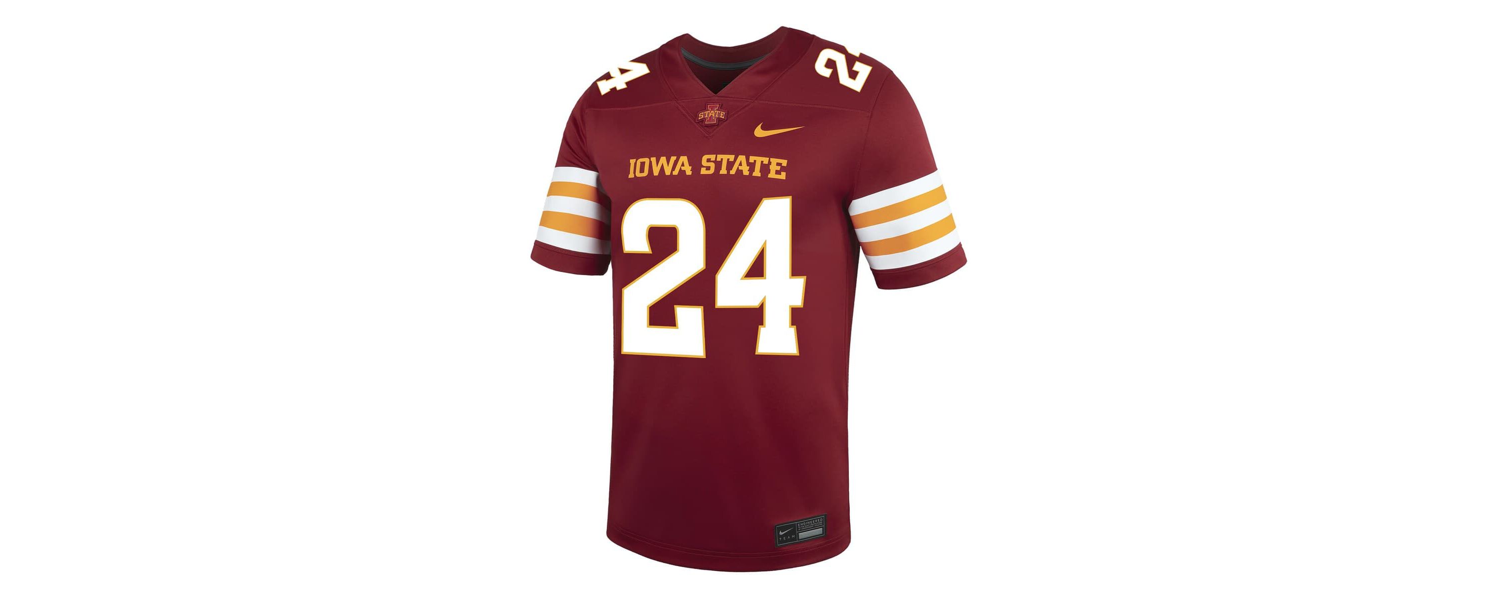 NCAA Nike #24 Iowa State Cyclones Untouchable Replica Game Jersey