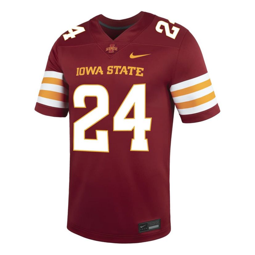 NCAA Nike #24 Iowa State Cyclones Untouchable Replica Game Jersey