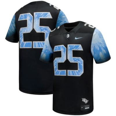 Men's NCAA Nike #25 UCF Knights 2025 Space Game Football Game Jersey, Black, 2XL