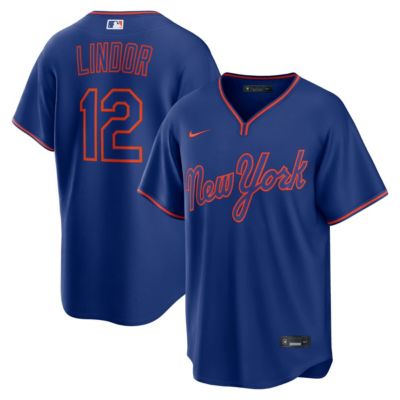 Men's MLB Nike Francisco Lindor New York Mets Alternate Replica Jersey