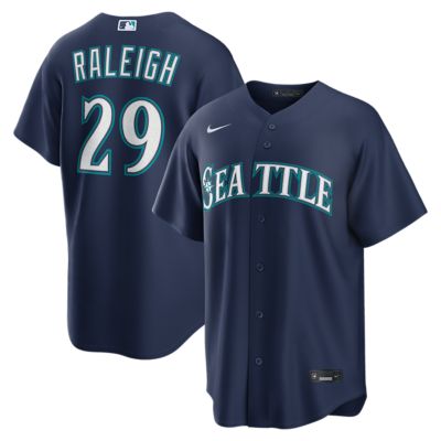 Men's MLB Nike Cal Raleigh Seattle Mariners Road Replica Jersey