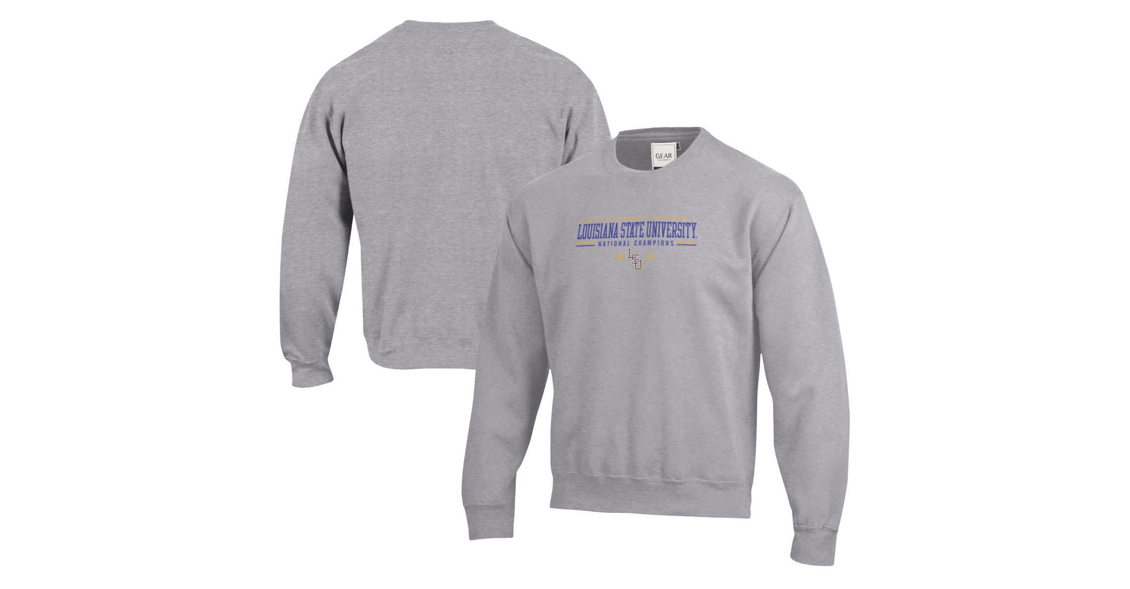 NCAA LSU Tigers 2025 NCAA Baseball NCAA World Series s Pullover Sweatshirt