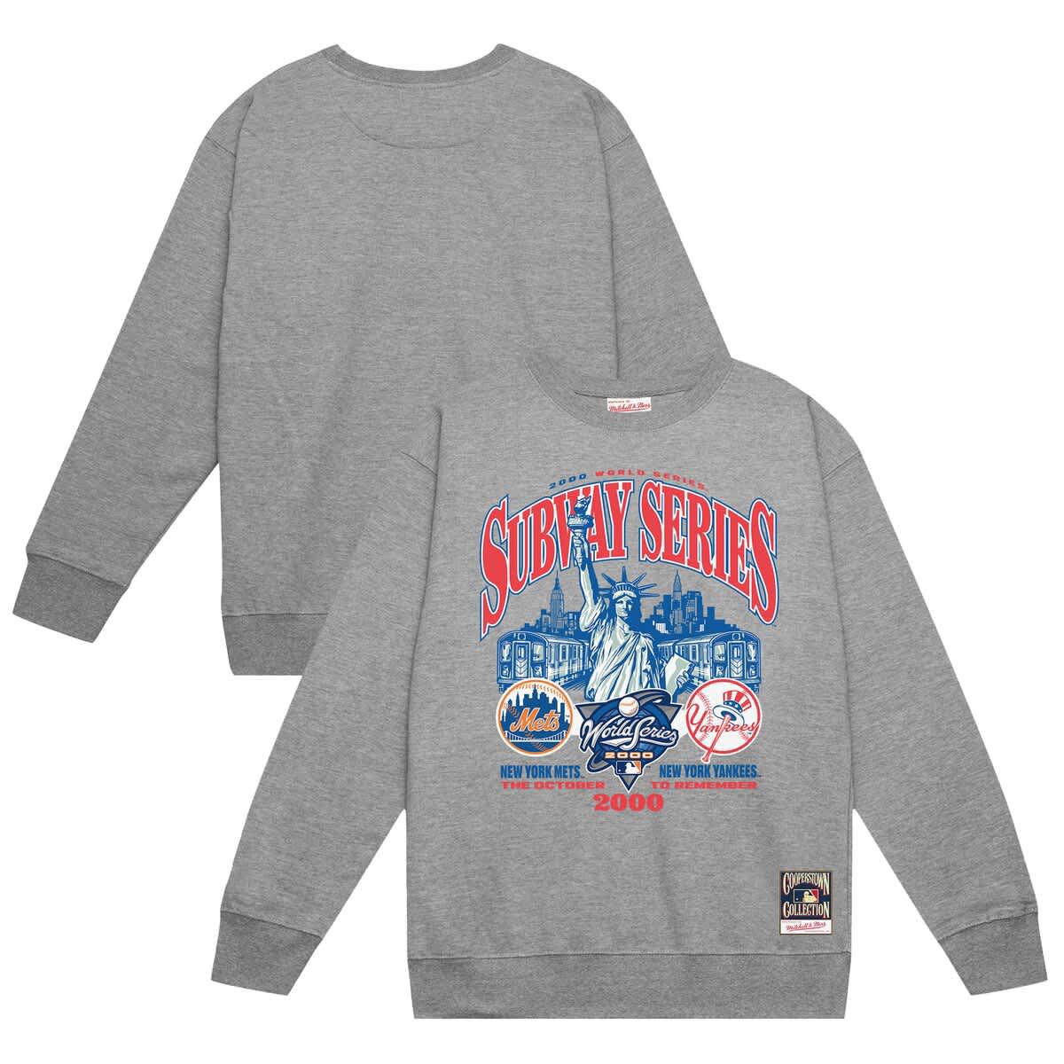 Multi-Team MLB New York Yankees vs. New York Mets 2000 World Series Pullover Sweatshirt