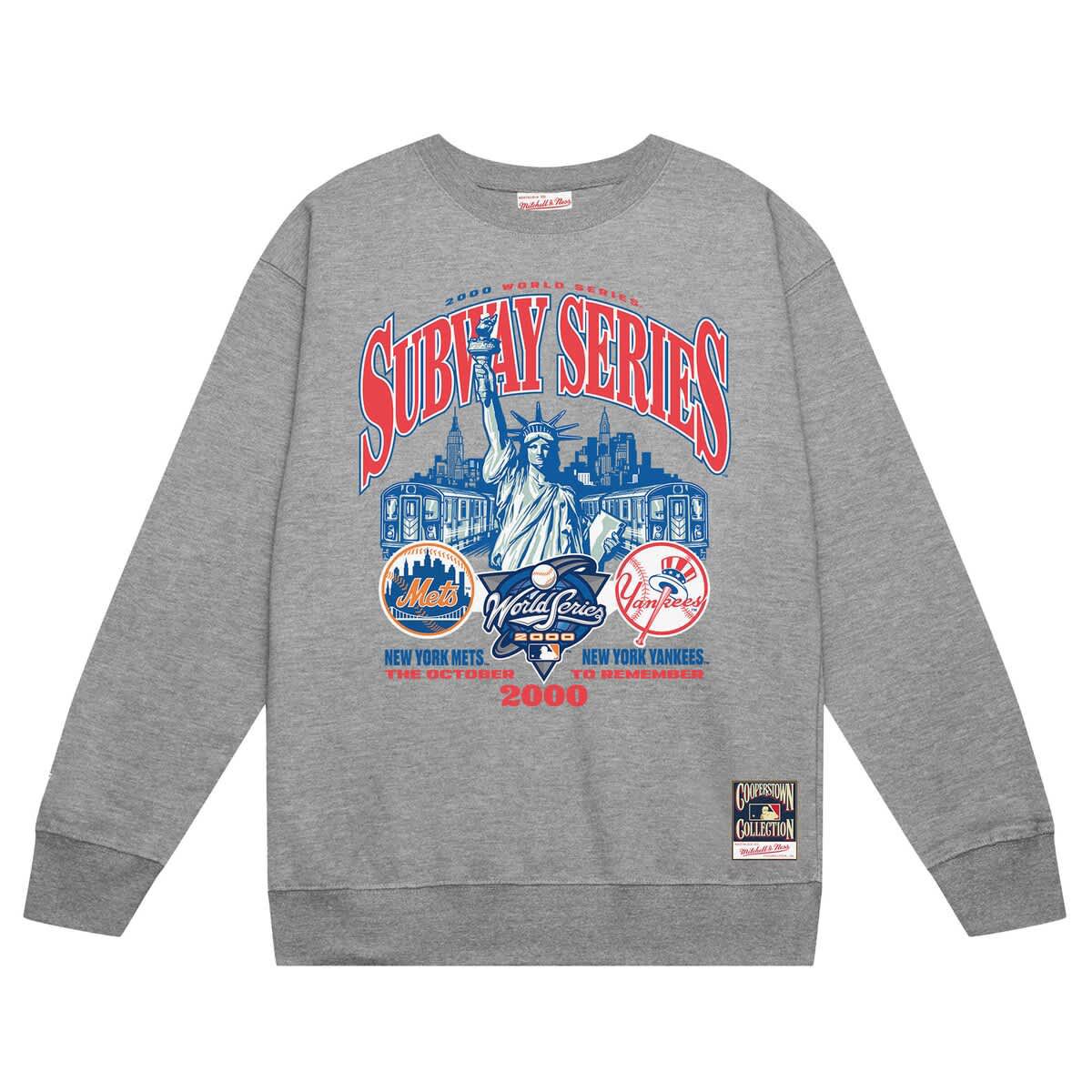 Multi-Team MLB New York Yankees vs. New York Mets 2000 World Series Pullover Sweatshirt