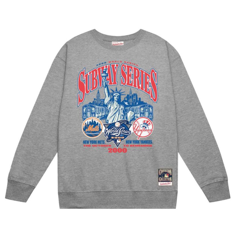 Multi-Team MLB New York Yankees vs. New York Mets 2000 World Series Pullover Sweatshirt