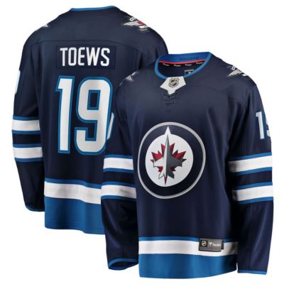 Men's NHL Fanatics Jonathan Toews Winnipeg Jets Home Breakaway Jersey, Navy Blue, 2XL