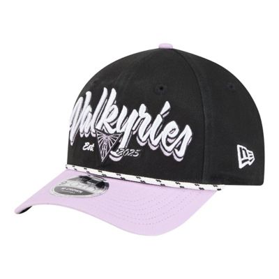 New Era WNBA Unisex Eclipse Black/Violet Golden State Valkyries Team Loyal Script Two-Tone M-Crown 9FORTY Adjustable Hat, Black