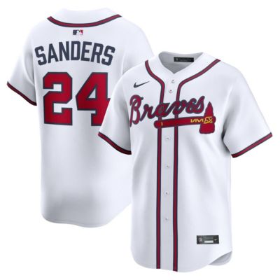 Men's MLB Nike Deion Sanders Atlanta Braves Limited Player Jersey