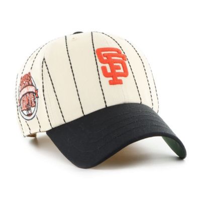 '47 Men's MLB x Natural/Black San Francisco Giants Pinstripe Clean Up Adjustable Hat