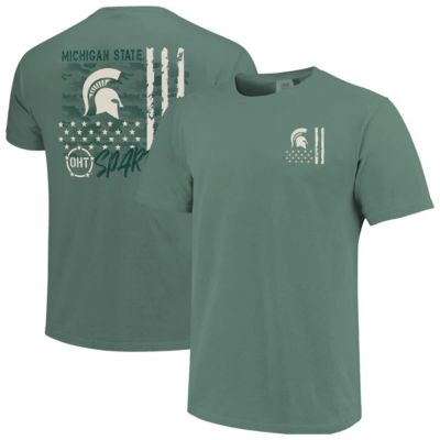Image One Men's NCAA Michigan State Spartans OHT Overlay T-Shirt, Green, 3XL