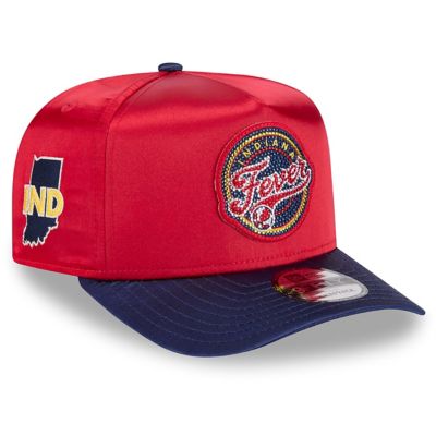 New Era WNBA Unisex Red/Navy Indiana Fever 2026 WNBA Draft Satin A-Frame 9FIFTY Adjustable Hat, Red