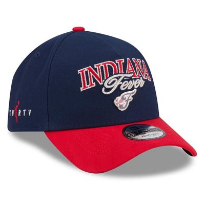 New Era WNBA Unisex Navy/Red Indiana Fever WNBA Tip-Off 2026 Metal Badge A-Frame 9FORTY Adjustable Hat, Navy Blue