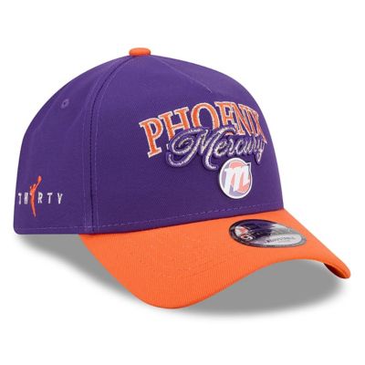 New Era WNBA Unisex Purple/Orange Phoenix Mercury WNBA Tip-Off 2026 Metal Badge A-Frame 9FORTY Adjustable Hat, Purple
