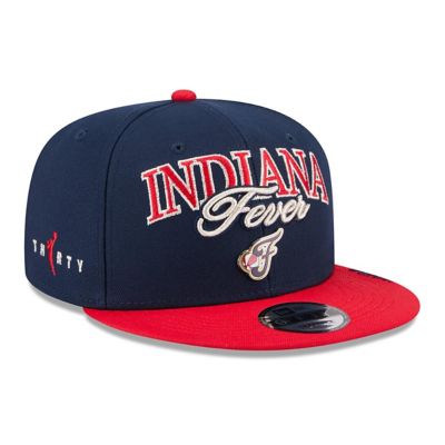 New Era WNBA Unisex Navy/Red Indiana Fever WNBA Tip-Off 2026 Metal Badge A-Frame 9FIFTY Snapback Hat, Navy Blue