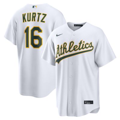 Men's Oakland Athletics MLB Nike Nick Kurtz Athletics Home Replica Jersey