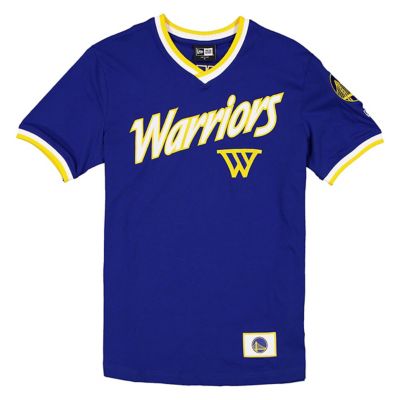 New Era NBA Unisex Golden State Warriors Sport Classics Capsule V-Neck Fashion Jersey, Large