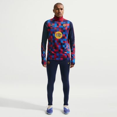 Men's La Liga Nike Barcelona 2026/27 Strike Drill Quarter-Zip Long Sleeve Top