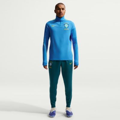 Men's Soccer National Teams Nike Brazil National Team 2026 Strike Dri-FIT Quarter-Zip Drill Top